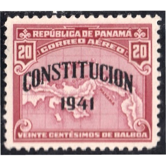Panama A- 63 1941 Nueva Constitución Mapa MH Panama A- 63 1941 Nueva Constitución Mapa MH