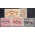 Panama A- 61/65 1941 Nueva constitución timbres de 1929  sin goma