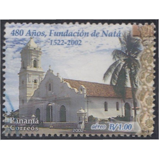 Panama A- 567 2002 480 Años de la Fundación de Natá usados Panama A- 567 2002 480 Años de la Fundación de Natá usados