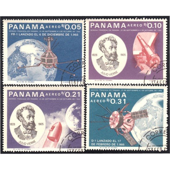 Panama A- 415/18 1967 Julio Verne Satélites usados Panama A- 415/18 1967 Julio Verne Satélites usados