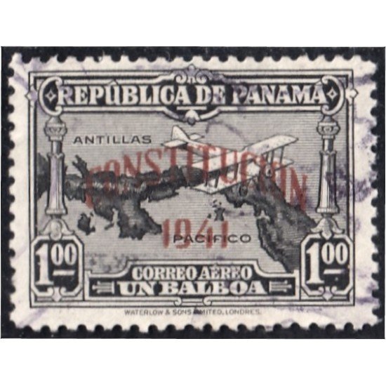 Panama A- 65 1941 Mapa Avión plane usado Panama A- 65 1941 Mapa Avión plane usado