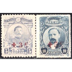 México 418/19 1919 J.J Herrera y F.I Madero Cruz Roja MNH México 418/19 1919 J.J Herrera y F.I Madero Cruz Roja MNH