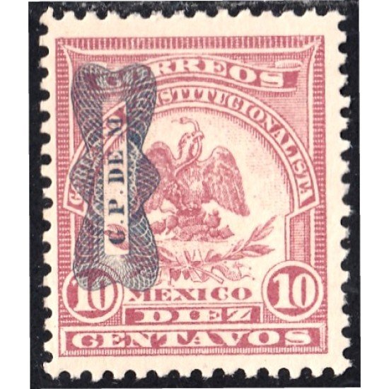 México 378 1916 Gobierno Constitucionalista Chihuahua MNH