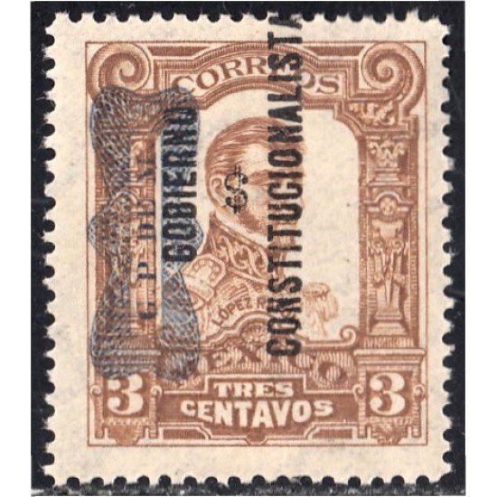 México 358a 1916 López Rayon MNH