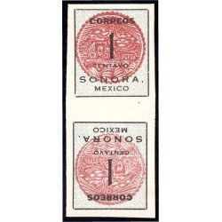 México 285A 1915 Estado libre y soberano de Sonora MNH Tetebeche