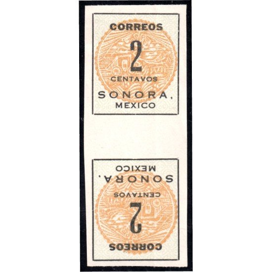 México 281 1915 MNH Estado libre y soberano de Sorona Tetebeche México 281 1915 MNH Estado libre y soberano de Sorona Tetebeche