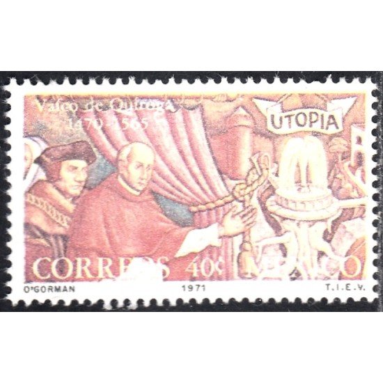México 773 1971 Vazco de Quiroga MNH México 773 1971 Vazco de Quiroga MNH