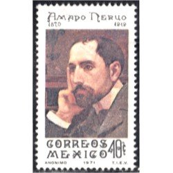 México 772 1971 Poeta Amado Nervo MNH México 772 1971 Poeta Amado Nervo MNH