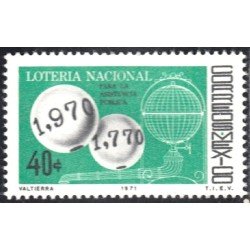 México 771 1971 Lotería Nacional MNH México 771 1971 Lotería Nacional MNH