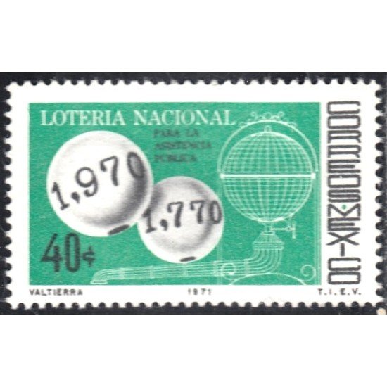 México 771 1971 Lotería Nacional MNH