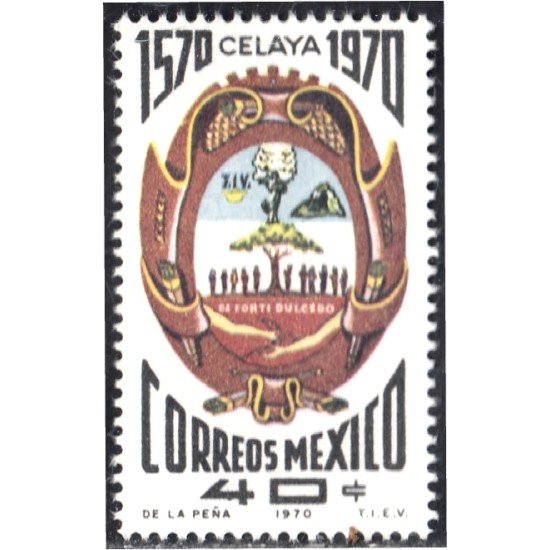 México 769 1970 Centenario de la fundación de la Villa de Celaya MNH