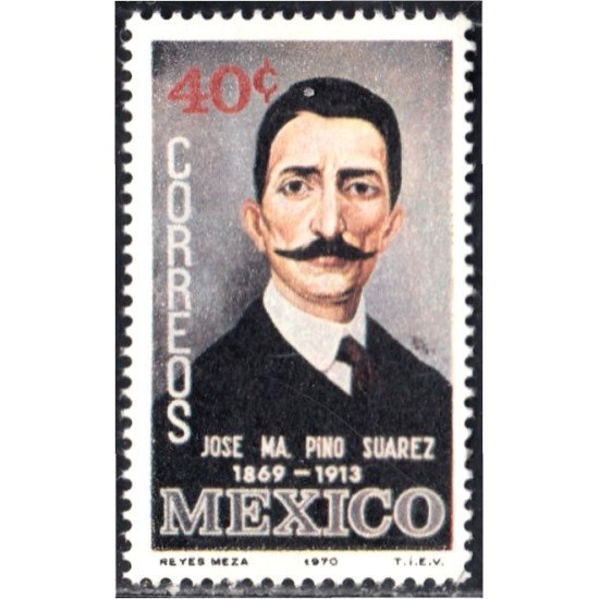 México 768 1970 José María Pino Suárez MNH México 768 1970 José María Pino Suárez MNH
