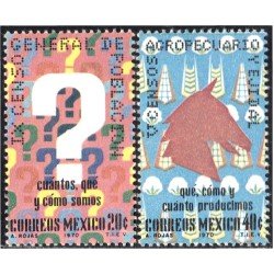 México 764/65 1970 IX Censo General de Población MNH México 764/65 1970 IX Censo General de Población MNH