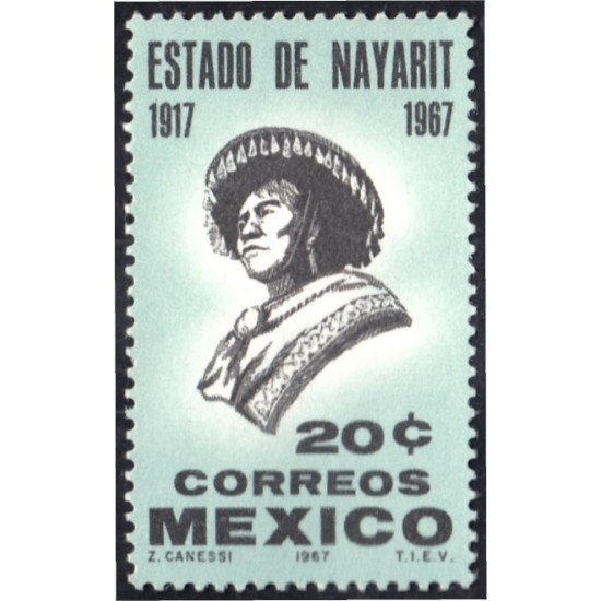 México 731 1967 Estado de Nayarit MNH México 731 1967 Estado de Nayarit MNH