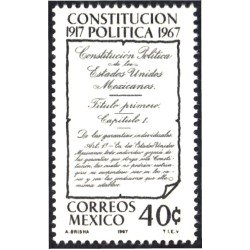 México 729 1967 Constitución política MNH México 729 1967 Constitución política MNH