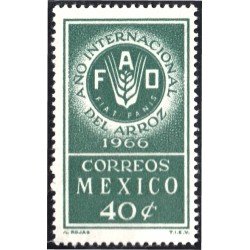 México 726 1966 Año Internacional del arroz MNH México 726 1966 Año Internacional del arroz MNH