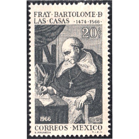 México 724 1966 Fray Bartolomé de las Casas MNH México 724 1966 Fray Bartolomé de las Casas MNH