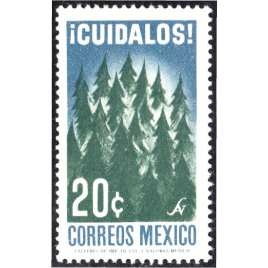 México 716 1965 Árboles Bosques MNH México 716 1965 Árboles Bosques MNH