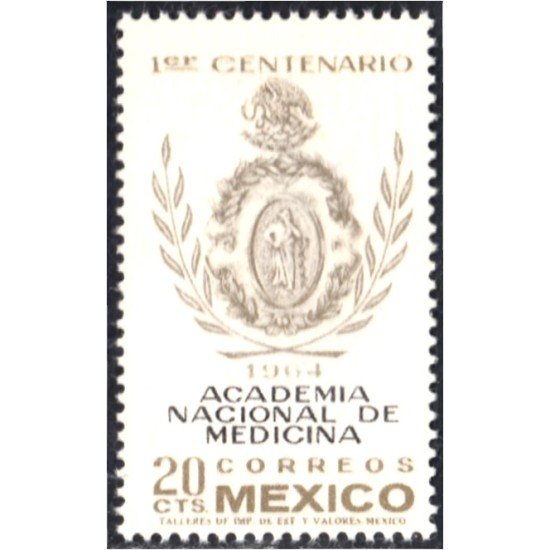 México 708 1964 Academia Nacional de Medicina MNH México 708 1964 Academia Nacional de Medicina MNH