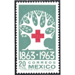 México 697 1963 Centenario de La Cruz Roja MNH México 697 1963 Centenario de La Cruz Roja MNH