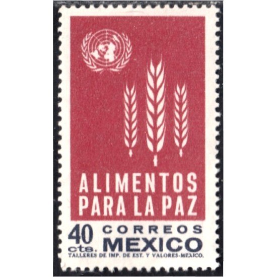 México 693 1963 Alimentos para la Paz MNH México 693 1963 Alimentos para la Paz MNH