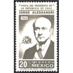 México 686 1962 Presidente de Chile Jorge Alessandri MNH México 686 1962 Presidente de Chile Jorge Alessandri MNH