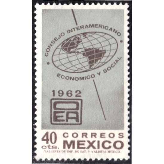 México 685 1962 Consejo Interamericano Económico y Social MNH