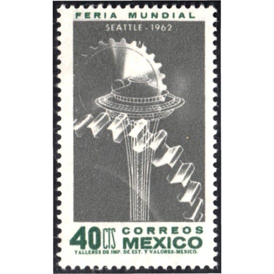 México 684 1962 Seattle Feria Mundial MNH México 684 1962 Seattle Feria Mundial MNH