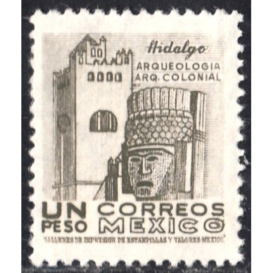 México 649H 1955/56 Arquitectura Colonial Hidalgo MNH México 649H 1955/56 Arquitectura Colonial Hidalgo MNH