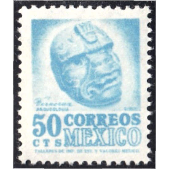 México 649G 1955/56 Arqueología Escultura Veracruz MNH México 649G 1955/56 Arqueología Escultura Veracruz MNH