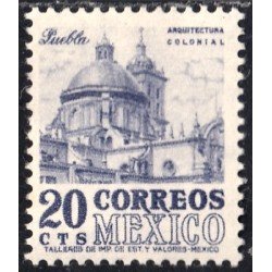 México 649D 1955/56 Arquitectura Colonial Puebla MNH México 649D 1955/56 Arquitectura Colonial Puebla MNH