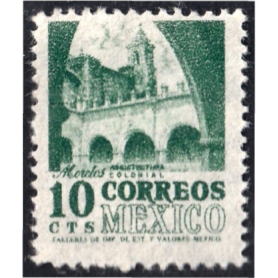 México 629 1950/52 Convento dominico de Morelos MNH México 629 1950/52 Convento dominico de Morelos MNH