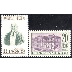 México 618/19 1947 Justo Sierra Secretaría de Comunicaciones MNH México 618/19 1947 Justo Sierra Secretaría de Comunicaciones MNH