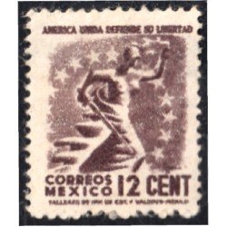 México 585a 1944-46 América unida defiende La Libertad MNH México 585a 1944-46 América unida defiende La Libertad MNH