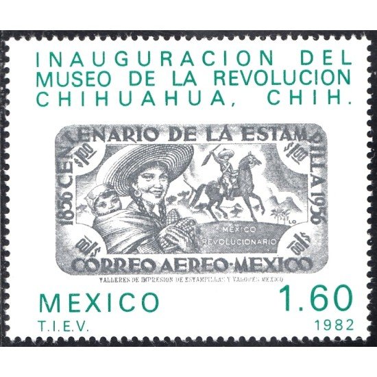 México 997 1982 Inauguración Museo de la Revolución Chihuahua MNH México 997 1982 Inauguración Museo de la Revolución Chihuahua MNH