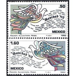 México 994/95 1982 Navidad Christmas MNH México 994/95 1982 Navidad Christmas MNH