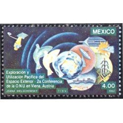 México 980 1982 Exploración y Utilización pacífica del Espacio Exterior MNH México 980 1982 Exploración y Utilización pacífica del Espacio Exterior MNH