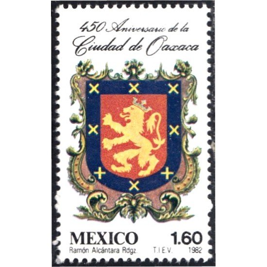 México 970 1982 450º Aniversario de la fundación de la Ciudad de Oaxaca MNH México 970 1982 450º Aniversario de la fundación de la Ciudad de Oaxaca MNH