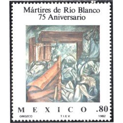 México 961 1981 75 Aniversario de Mártires de Río Blanco MNH México 961 1981 75 Aniversario de Mártires de Río Blanco MNH