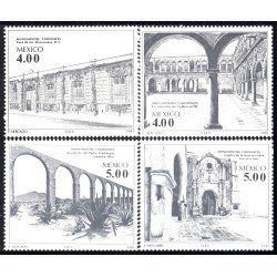 México 957/60 1981 Monumentos coloniales Acueducto Convento Capilla MNH México 957/60 1981 Monumentos coloniales Acueducto Convento Capilla MNH