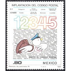México 956 1981 Implantación del código postal MNH México 956 1981 Implantación del código postal MNH