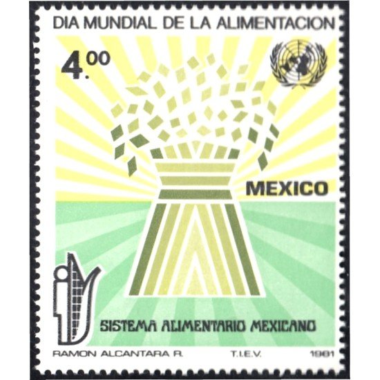 México 952 1981 Día Mundial de la Alimentación MNH México 952 1981 Día Mundial de la Alimentación MNH