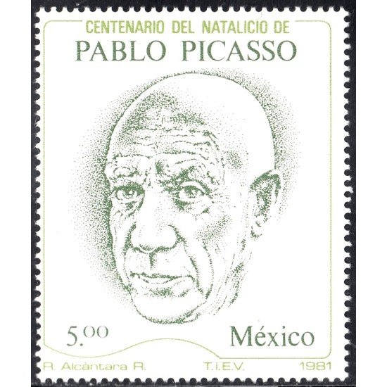 México 942 1981 Pablo Picasso MNH México 942 1981 Pablo Picasso MNH