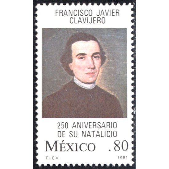 México 938 1981 Francisco Javier Clavijero MNH México 938 1981 Francisco Javier Clavijero MNH