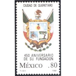 México 937 1981 450º Aniversario de la fundación de la Ciudad de Queretaro MNH México 937 1981 450º Aniversario de la fundación de la Ciudad de Queretaro MNH