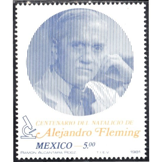 México 936 1981 Alejandro Fleming MNH México 936 1981 Alejandro Fleming MNH
