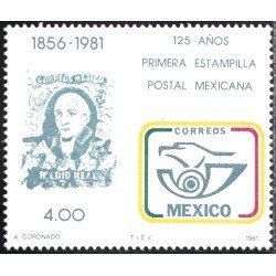 México 935a 1981 125 Años primera estampilla postal mexicana MNH México 935a 1981 125 Años primera estampilla postal mexicana MNH