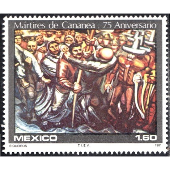 México 934 1981 Mártires de Cananea 75 Aniversario MNH México 934 1981 Mártires de Cananea 75 Aniversario MNH