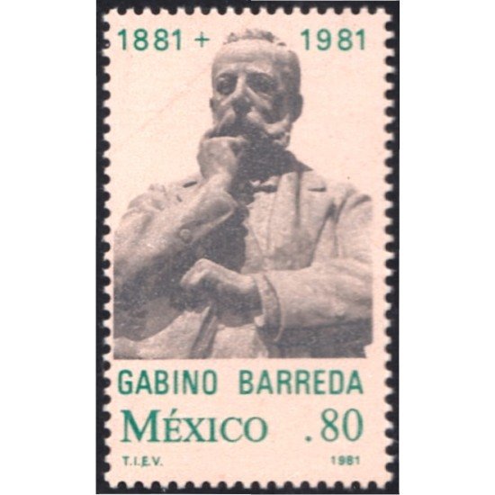 México 924 1981 Político Gabino Barreda MNH México 924 1981 Político Gabino Barreda MNH