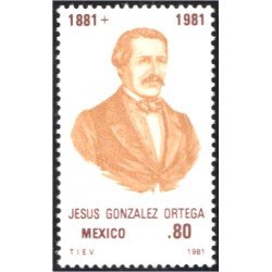 México 923 1981 Jesús González Ortega MNH México 923 1981 Jesús González Ortega MNH